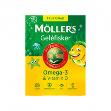 Mollers Omega-3 jelly fish with fruit flavour 45 pcs.